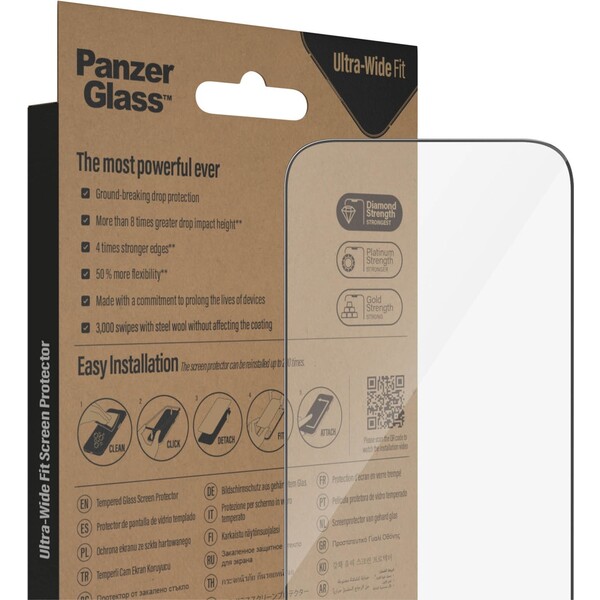 PanzerGlass-Ultra-Wide-Fit-sklo-iPhone-14-Pro-s-instalacnim-rameckem
