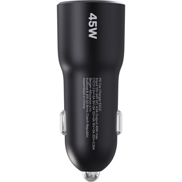 CubeNest-E2C0-nabijecka-do-auta-s-PD-45W-cerna