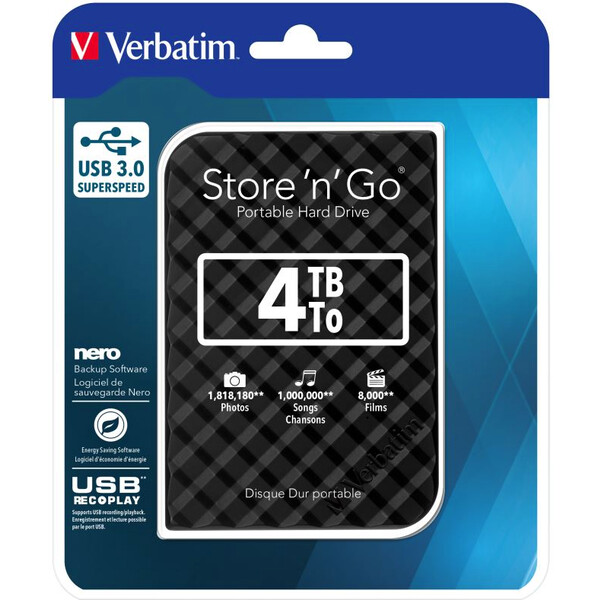 VERBATIM-Store-n-Go-HDD-4TB-USB-3-0-SuperRYCHOTADIS-Kd-GEN2-cerny-