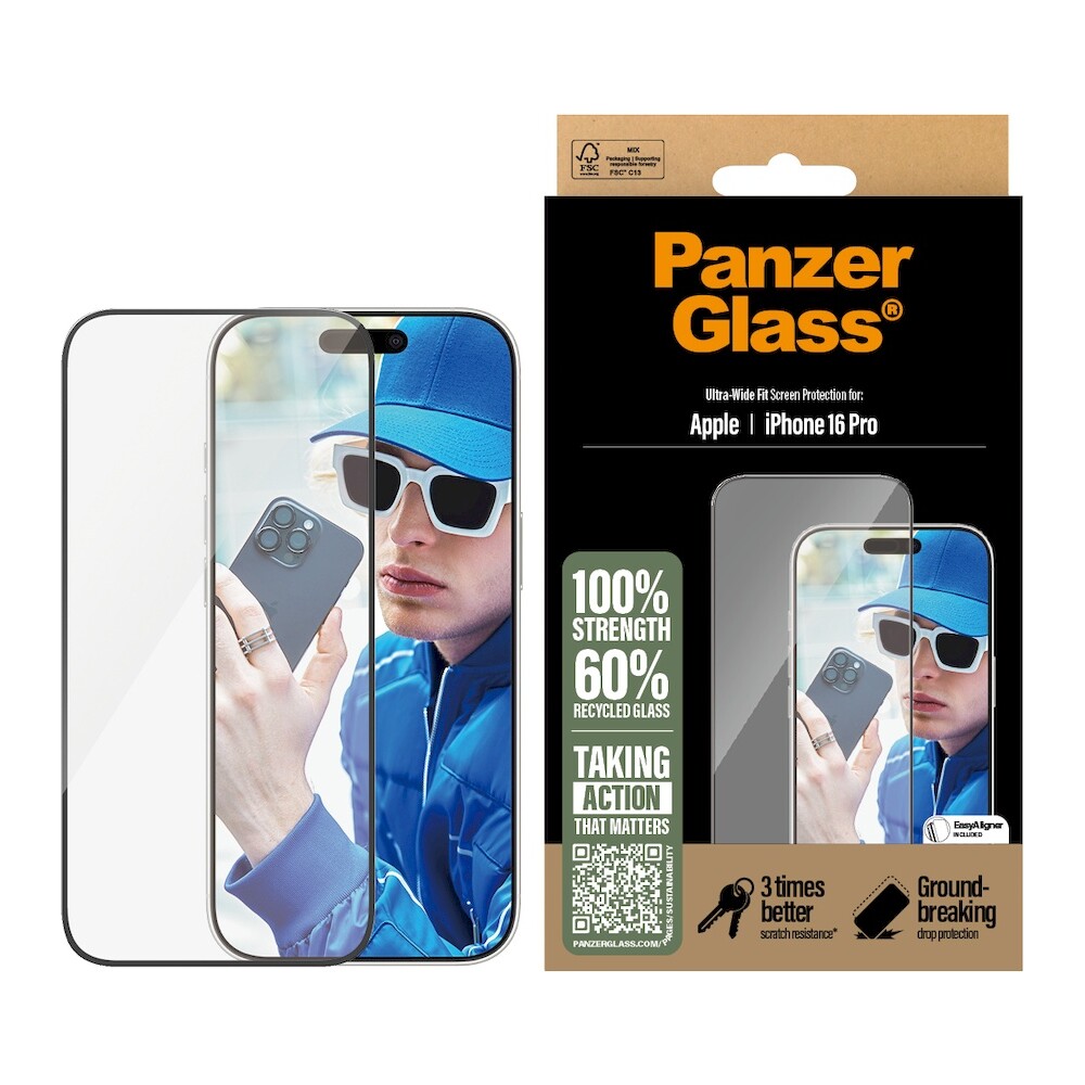 PanzerGlass-Ultra-Wide-Fit-Apple-iPhone-16-Pro-s-instalacnim-rameckem