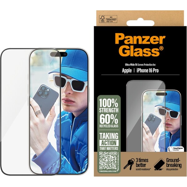 PanzerGlass-Ultra-Wide-Fit-Apple-iPhone-16-Pro-s-instalacnim-rameckem