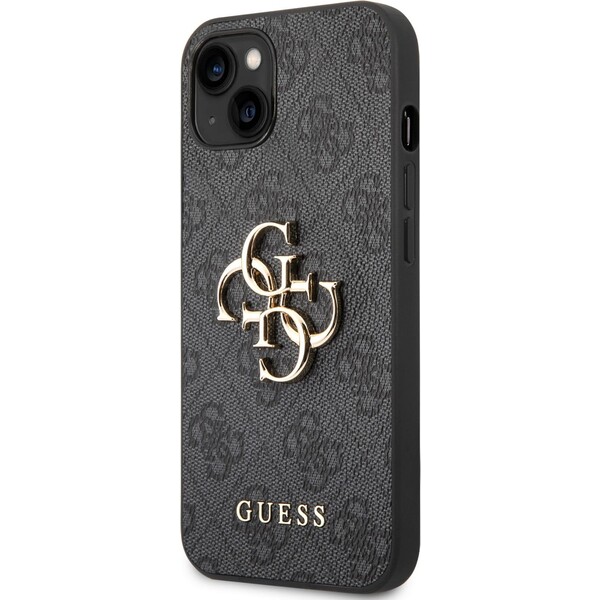 Guess-PU-4G-Metal-Logo-kryt-iPhone-14-sedy
