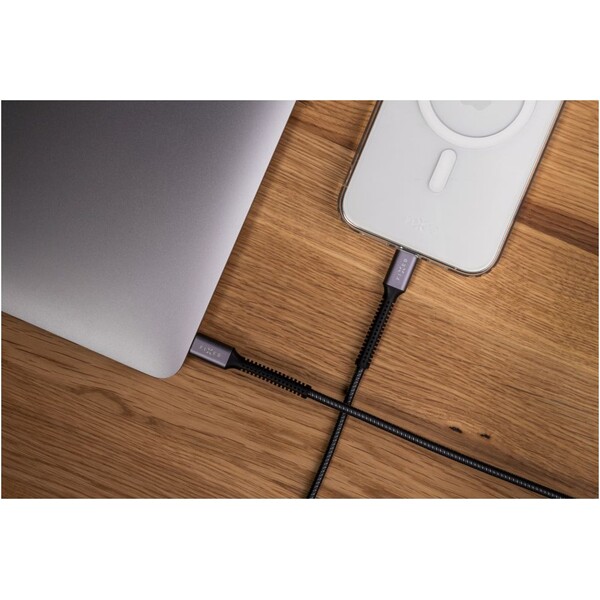 FIXED-Armor-USB-C-USB-C-napajeci-kabel-240W-2m-sedy