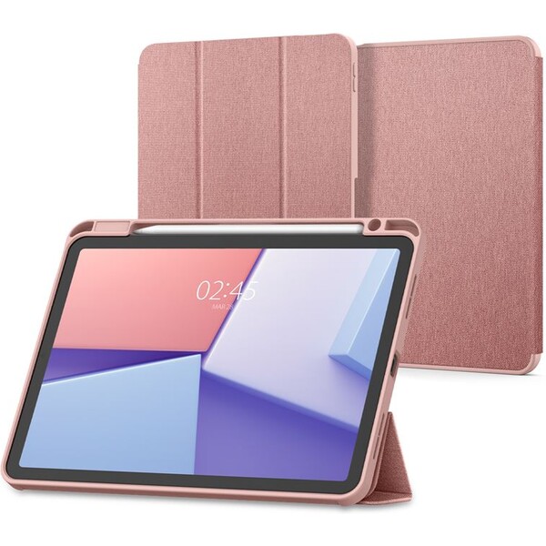 Spigen-Urban-Fit-pouzdro-iPad-Air-11-2024-2025-2026-ruzove-zlate