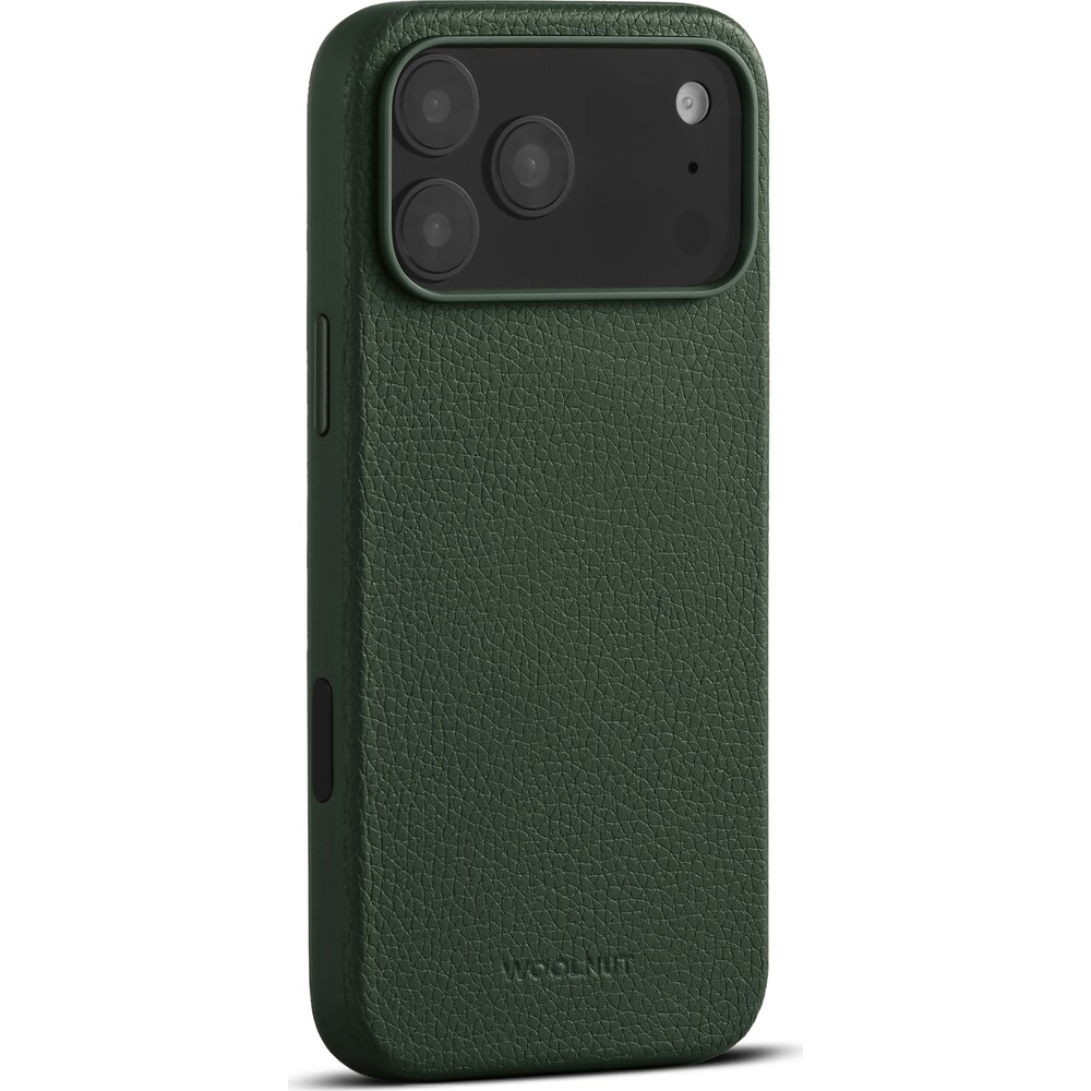 Woolnut-MagSafe-kozeny-kryt-iPhone-17-Pro-Max-tmave-zeleny