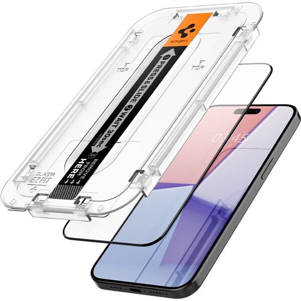Spigen-Glass-tR-EZ-Fit-2-Pack-tvrzene-sklo-iPhone-15-Pro-Max-cerne