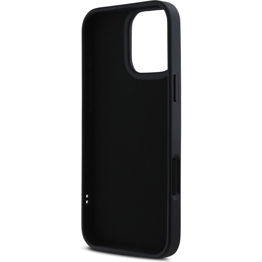 Karl-Lagerfeld-3D-Rubber-Glitter-Logo-kryt-iPhone-16-Pro-cerny
