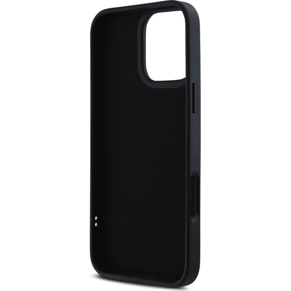 Karl-Lagerfeld-3D-Rubber-Glitter-Logo-kryt-iPhone-16-Pro-cerny