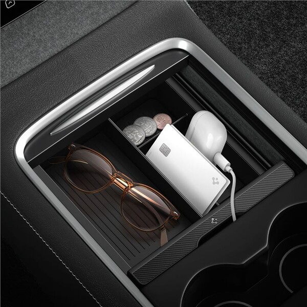 Spigen-Center-Console-Organizer-Tesla-Model-Y-3-cerny