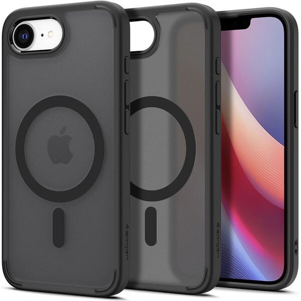 Spigen-Ultra-Hybrid-MagSafe-kryt-iPhone-17e-16e-frost-black