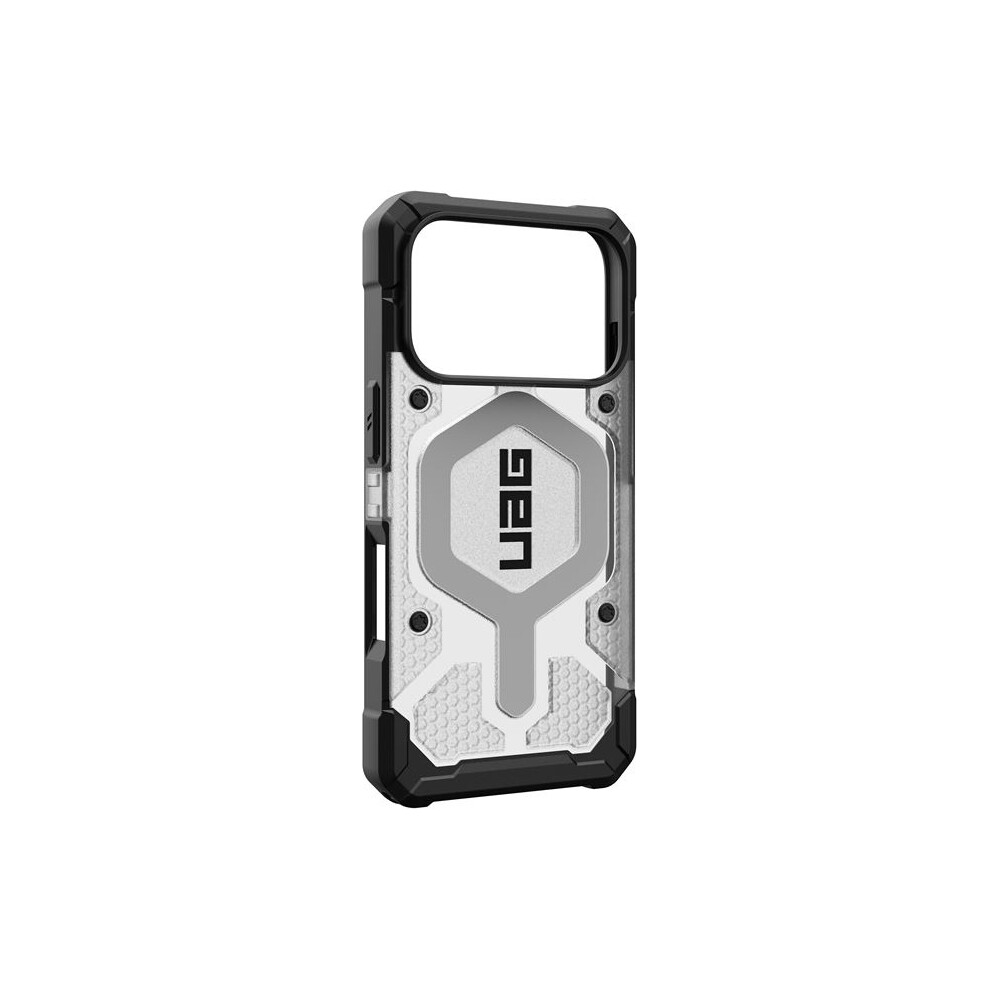 UAG-Pathfinder-Clear-Magsafe-kryt-iPhone-17-Pro-ciry-stribrny