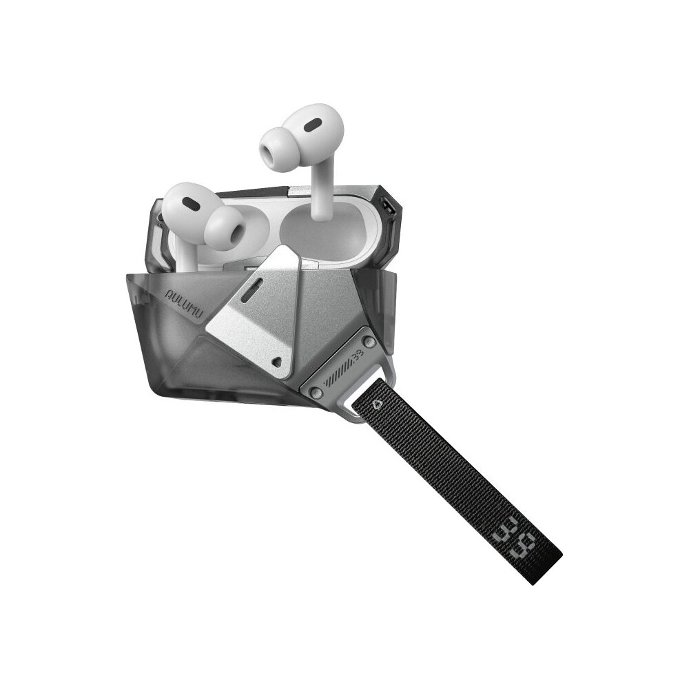 Aulumu-A39-Geometric-Case-pouzdro-AirPods-Pro-3-Black