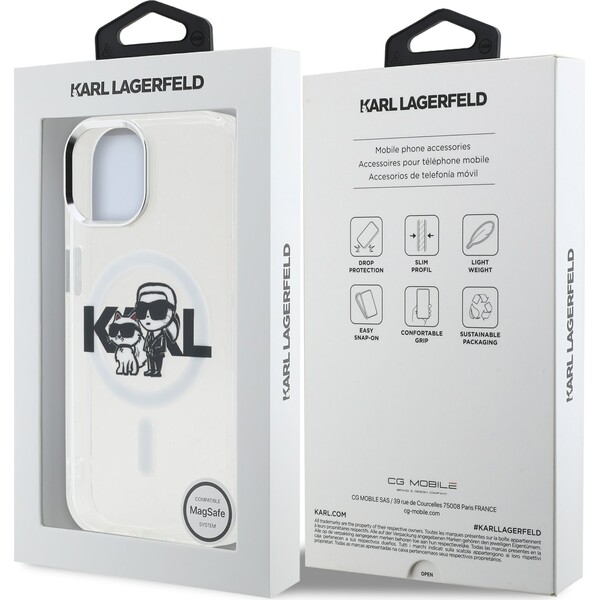 Karl-Lagerfeld-IML-Glitter-Karl-and-Choupette-Sketch-MagSafe-kryt-iPhone-15-ciry