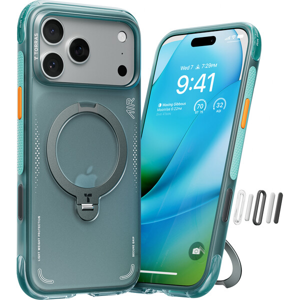 Torras-Ostand-Q3-Air-MagSafe-kryt-iPhone-17-Pro-glacier-sprint