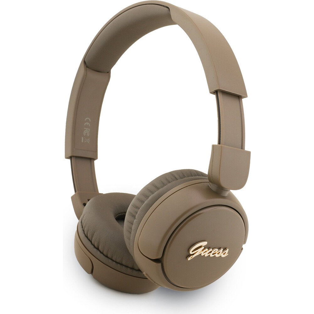 Guess-Script-Metal-Logo-bezdratova-sluchatka-hneda