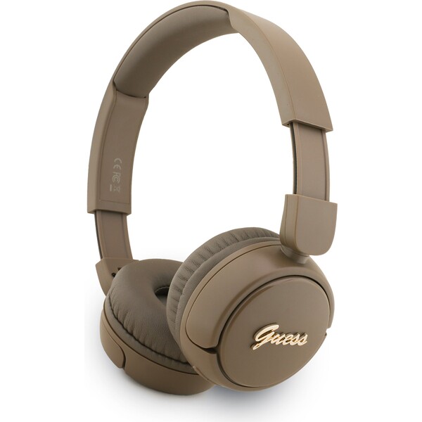 Guess-Script-Metal-Logo-bezdratova-sluchatka-hneda