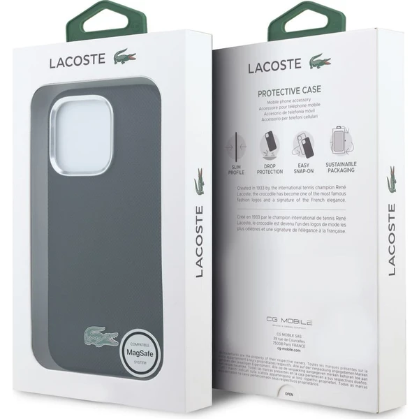 Lacoste-PVC-Iconic-Petit-Pique-Metal-Logo-MagSafe-kryt-iPhone-16-Pro-Max-cerny