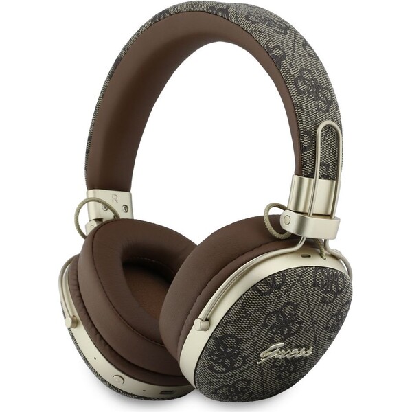 Guess-4G-Metal-Script-Logo-ENC-bezdratova-sluchatka-hneda