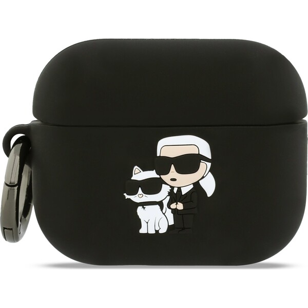 Karl-Lagerfeld-3D-Logo-NFT-Karl-and-Choupette-silikonove-pouzdro-AirPods-Pro-3-cerne