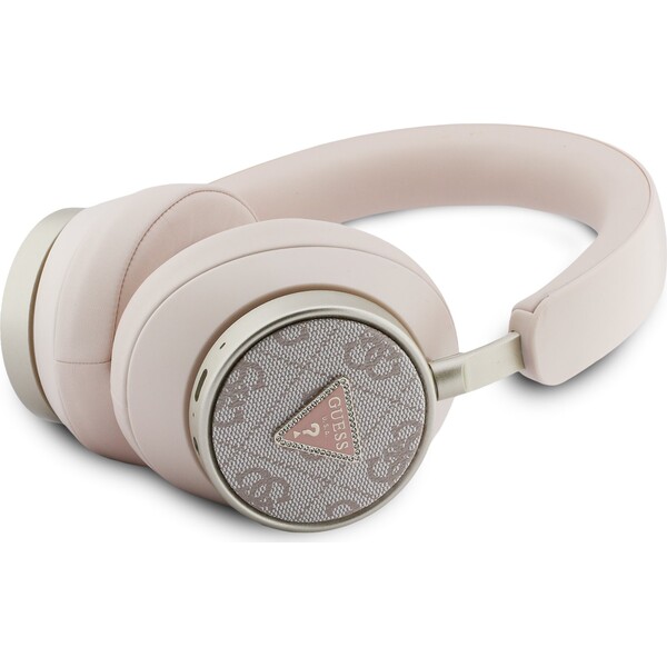 Guess-PU-4G-Triangle-Logo-ENC-bezdratova-sluchatka-ruzova