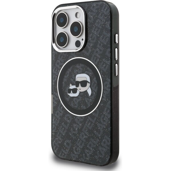 Karl-Lagerfeld-IML-K-CH-Heads-Repeated-Logo-MagSafe-kryt-iPhone-16-Pro-Max-cerny