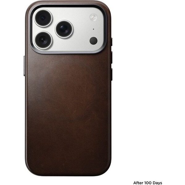 Nomad-Traditional-Leather-Case-Horween-MagSafe-kozeny-kryt-iPhone-17-Pro-Rustic-Brown