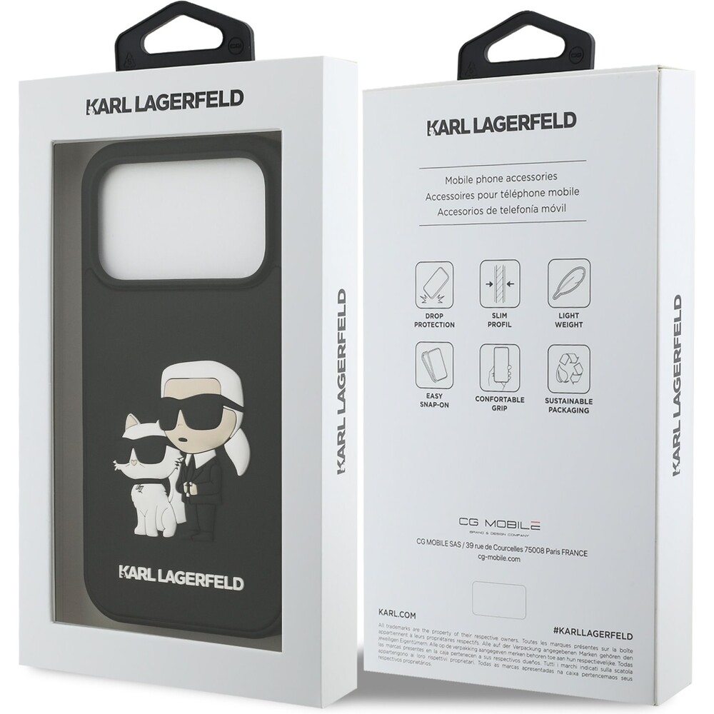 Karl-Lagerfeld-3D-Rubber-Karl-and-Choupette-kryt-iPhone-17-Pro-cerny