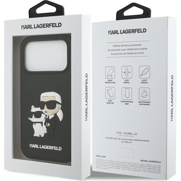 Karl-Lagerfeld-3D-Rubber-Karl-and-Choupette-kryt-iPhone-17-Pro-cerny