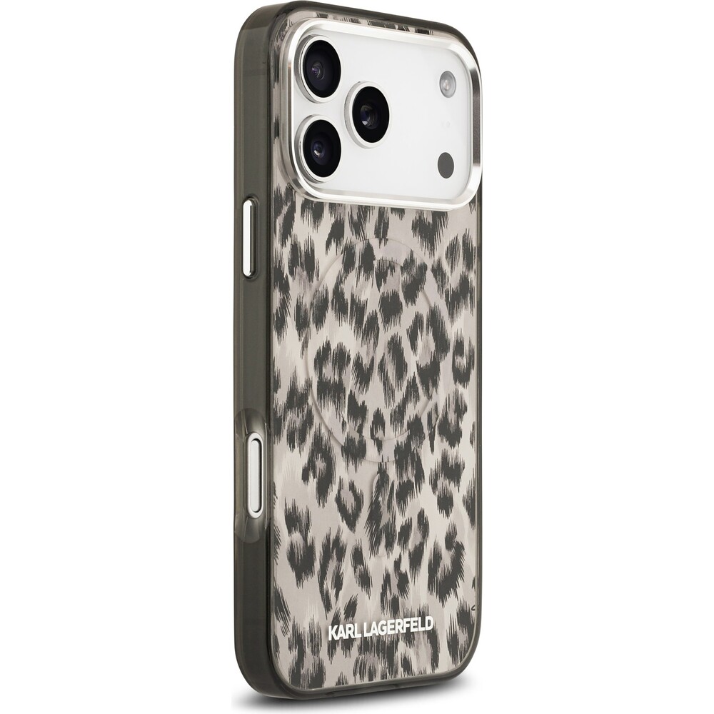 Karl-Lagerfeld-IML-Leopard-MagSafe-Zadni-Kryt-pro-iPhone-17-Pro-Max-hnedy