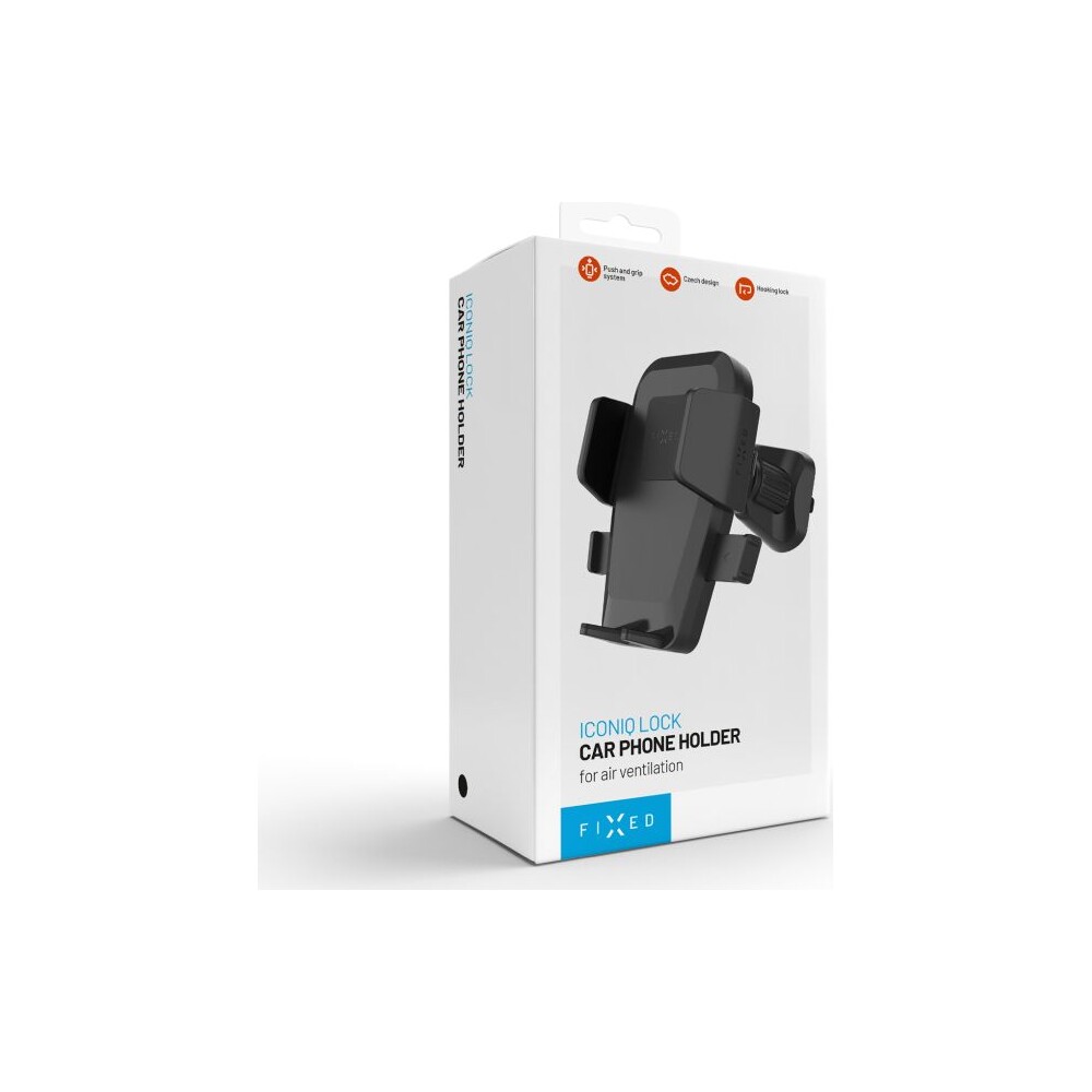 FIXED-Iconiq-Lock-univerzalni-drzak-do-auta-s-uchytem-do-ventilacni-mrizky-cerny