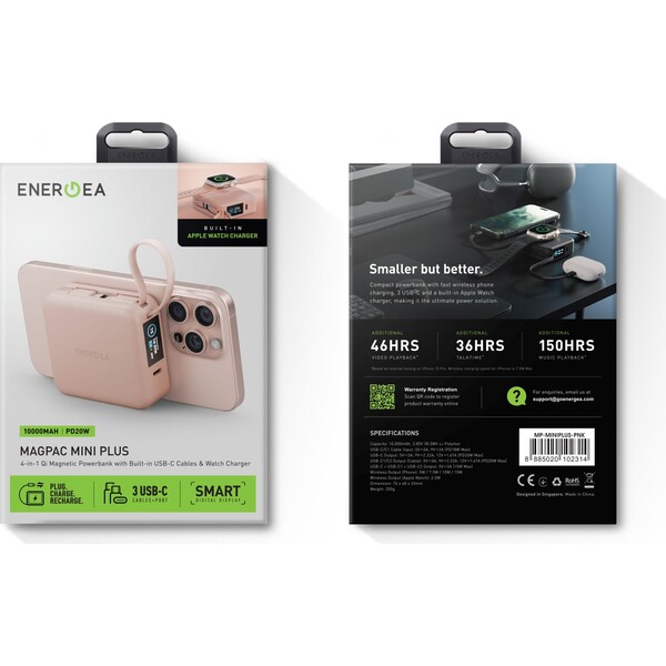 ENERGEA-MagPac-Mini-Plus-MagSafe-powerbanka-s-kabelem-10000mAh-ruzova
