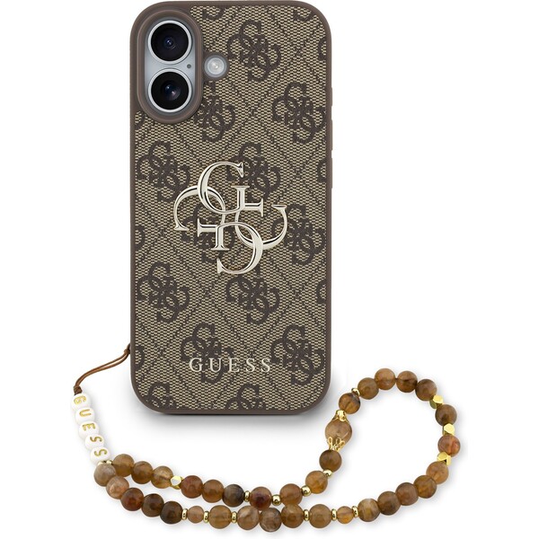 Guess-PU-4G-Metal-Logo-Strap-kryt-iPhone-17-hnedy