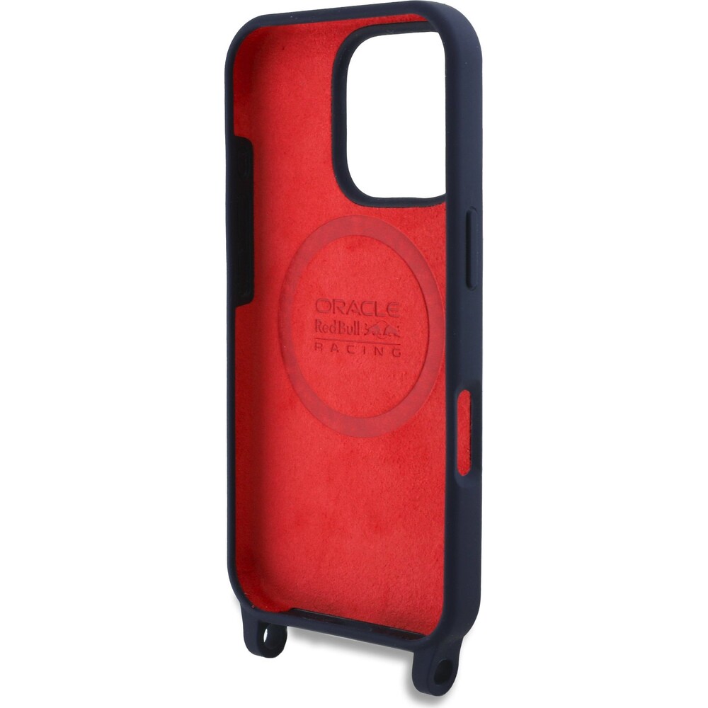 Oracle-Red-Bull-Racing-Silicone-Vertical-Logo-MagSafe-zadni-kryt-Crossbody-popruh-iPhone-16-Pro-mo