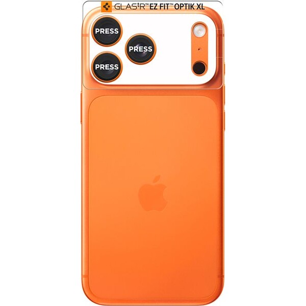 Spigen-Glass-tR-EZ-Fit-Optik-Pro-XL-sklo-na-fotoaparat-iPhone-17-Pro-oranzove