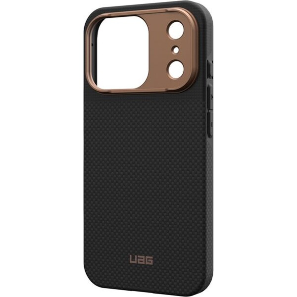 UAG-Fibr-Armr-MagSafe-kryt-iPhone-17-Pro-kevlar-cerny-bronzovy