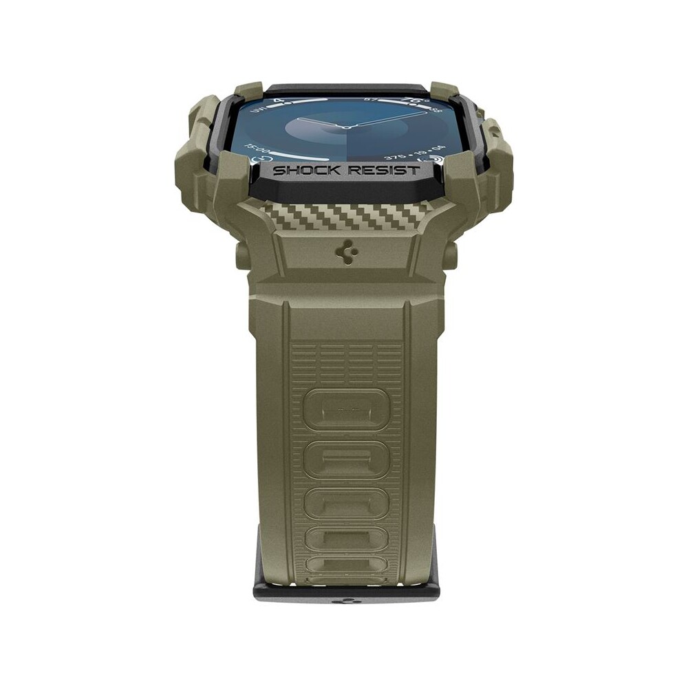 Spigen-Rugged-Armor-Pro-reminek-s-pouzdrem-Apple-Watch-10-11-46mm-zeleny