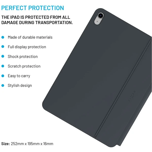 FIXED Typee pouzdro s bezdrátovou klávesnicí iPad 10,9" (2022)/iPad 11" (2025), CZ, černá - Pouzdra s klávesnicí - Obrázek 8d253091dda84af4b12bce5c9d6e7722