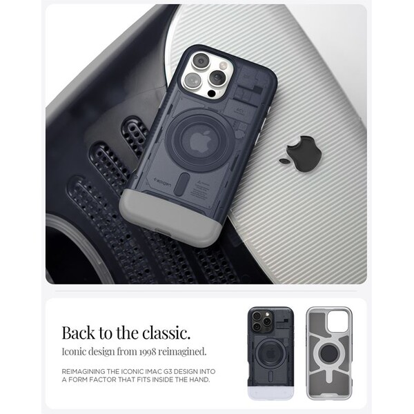 Spigen-Classic-C1-MagSafe-kryt-iPhone-16-Pro-graphite
