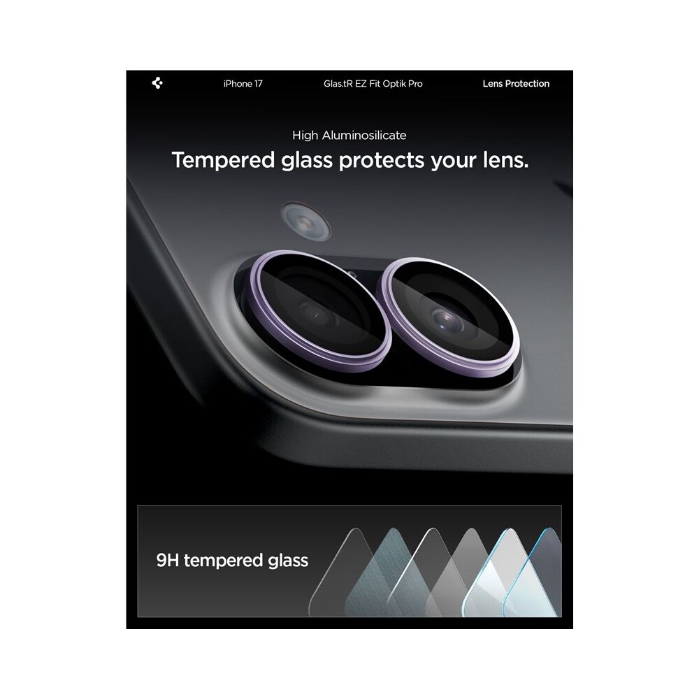Spigen-Glass-tR-EZ-Fit-Optik-Pro-skla-iPhone-17-purple-2-ks-