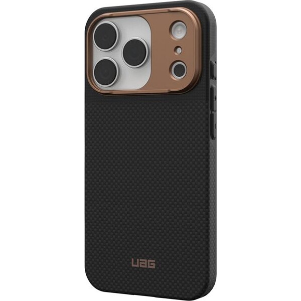 UAG-Fibr-Armr-MagSafe-kryt-iPhone-17-Pro-kevlar-cerny-bronzovy