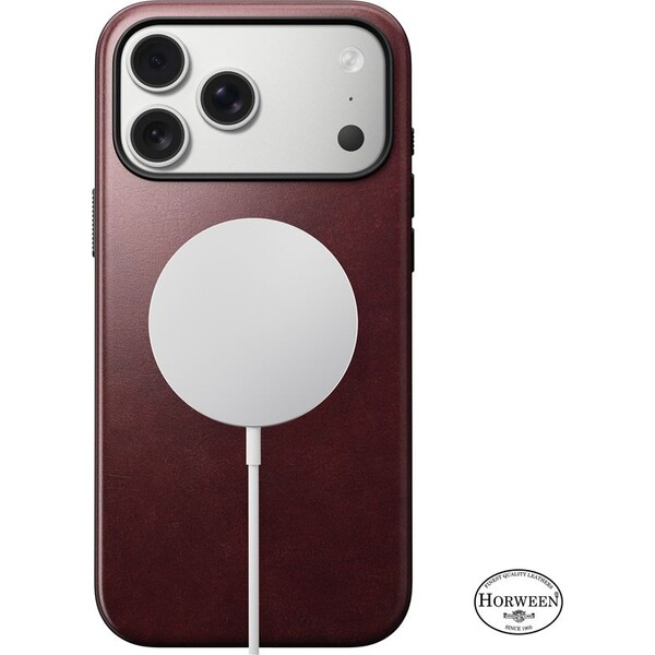 Nomad-Modern-Leather-Case-Horween-MagSafe-kozeny-kryt-iPhone-17-Pro-Max-Burgundy
