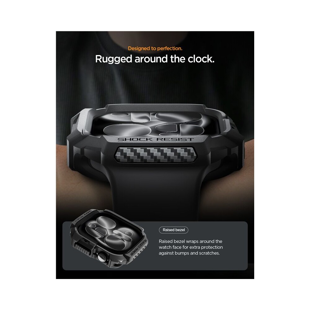 Spigen-Rugged-Armor-2-pouzdro-Apple-Watch-11-42mm-matte-black