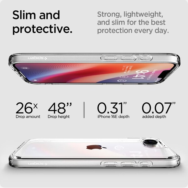 Spigen-Ultra-Hybrid-kryt-iPhone-17e-16e-bily