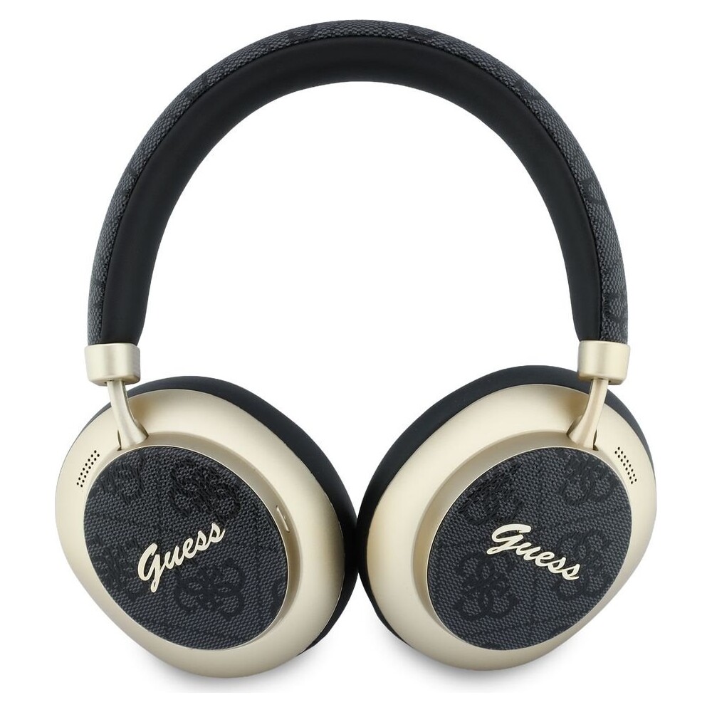 Guess-PU-4G-Gold-Script-Metal-Logo-ENC-bezdratova-sluchatka-cerna