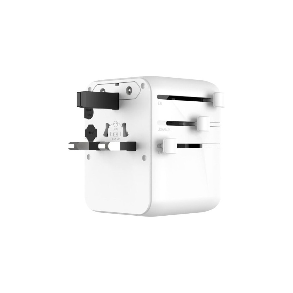 FIXED-Voyager-70W-cestovni-adapter-pro-EU-UK-USA-AUS-3xUSB-C-a-2xUSB-GaN-PD-bily