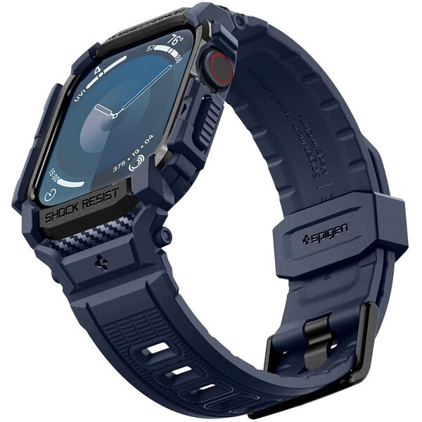 Spigen-Rugged-Armor-Pro-reminek-s-pouzdrem-Apple-Watch-10-11-46mm-modry