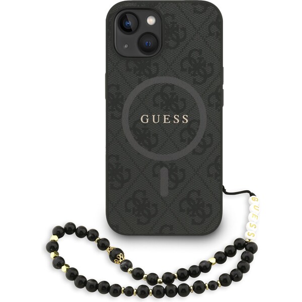 Guess-PU-Leather-4G-Colored-Ring-Strap-MagSafe-kryt-iPhone-14-cerny