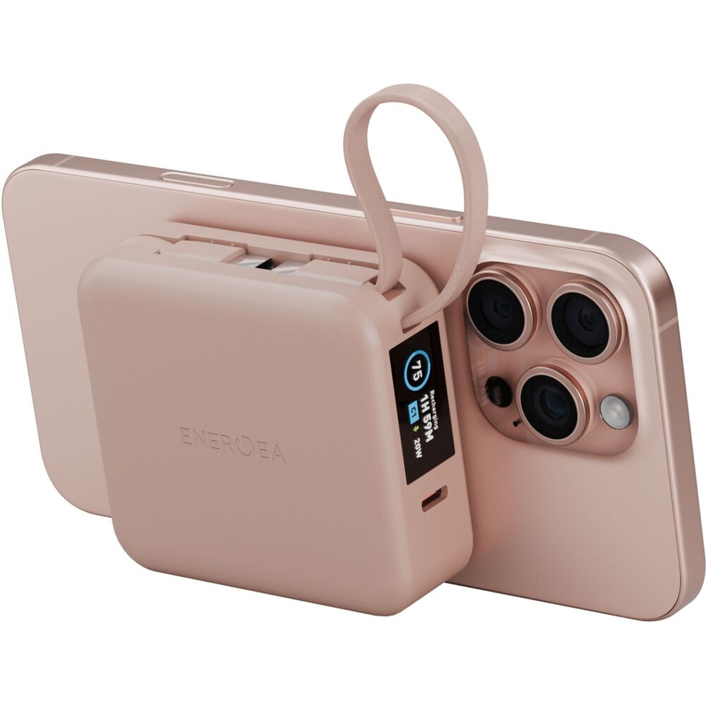 ENERGEA-MagPac-Mini-Plus-MagSafe-powerbanka-s-kabelem-10000mAh-ruzova