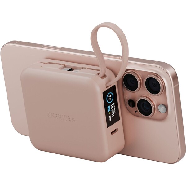 ENERGEA-MagPac-Mini-Plus-MagSafe-powerbanka-s-kabelem-10000mAh-ruzova