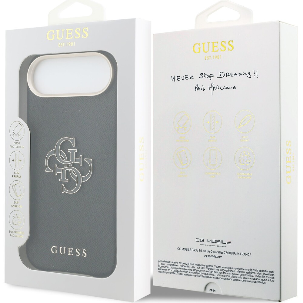 Guess-PU-Resin-Logo-kryt-iPhone-Air-cerny
